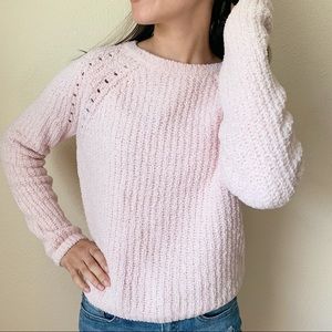 Cotton On Knit Wear Light Pink Long Sleeve Sweater